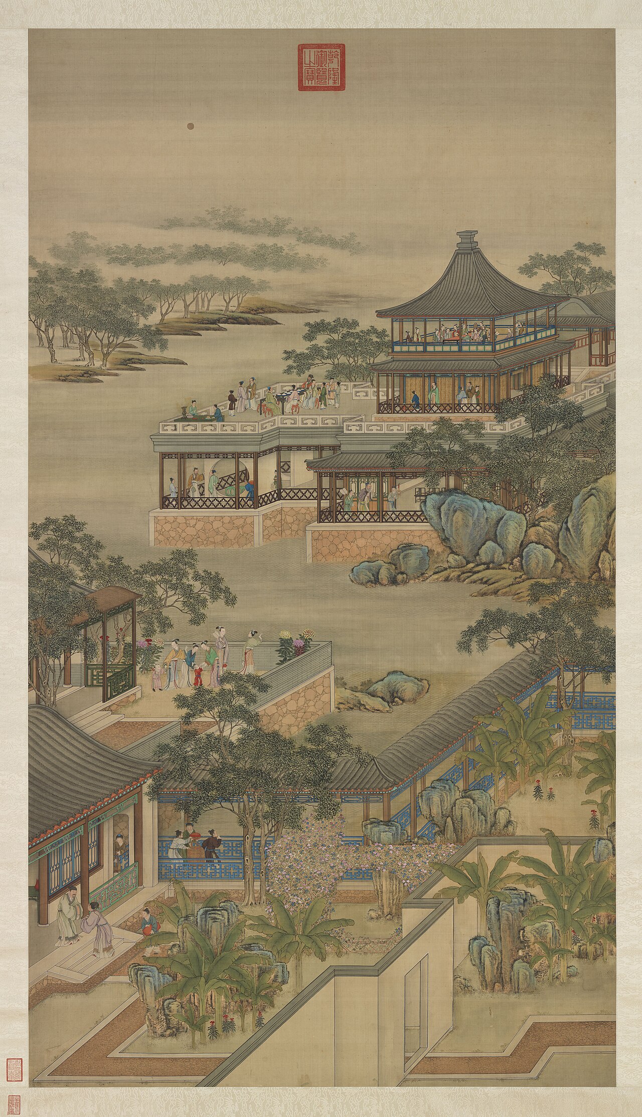 清画院十二月月令图八月